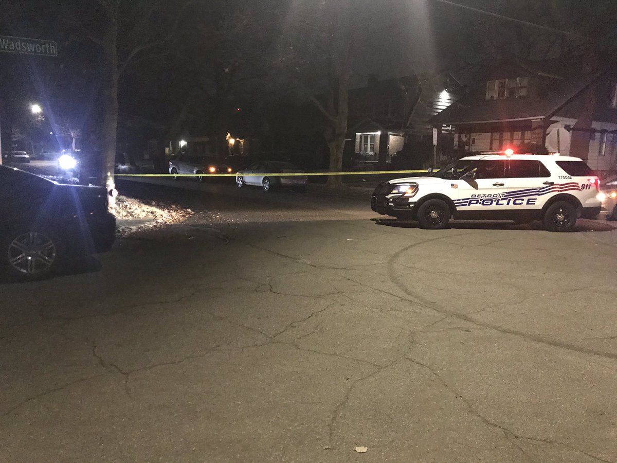 Right   police are investigating the deadly shooting of two people at a home on Manor near Wadsworth in Detroit. One person in custody. 