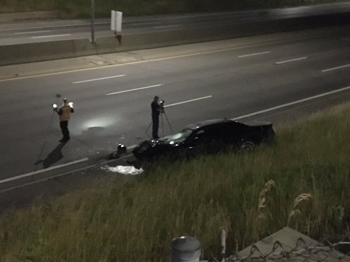 Fatal car-motorcycle accident closes I-75 S at 7 Mile. Michigan State