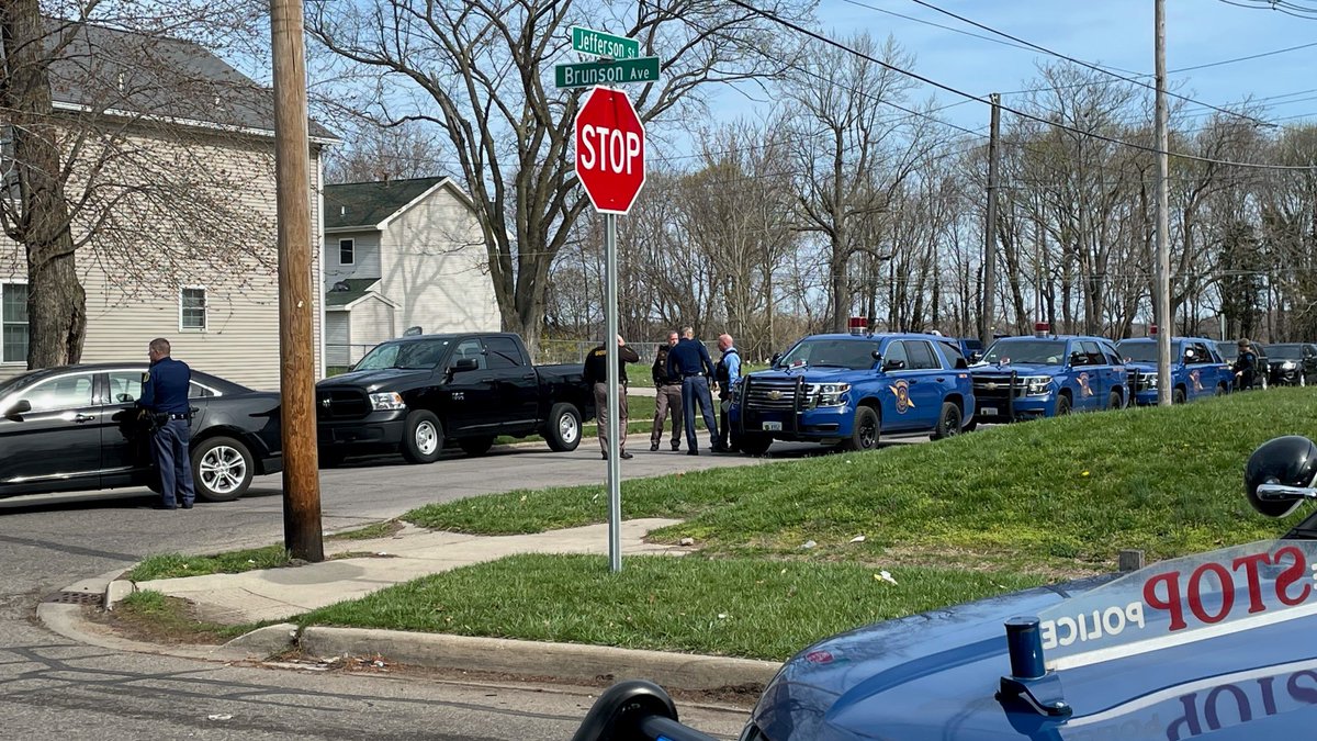 There's a  police presence right now after a shooting in Benton Harbor near Dr. Daniel Cook and Brunson.  One person suffered injuries that aren't thought to be life-threatening