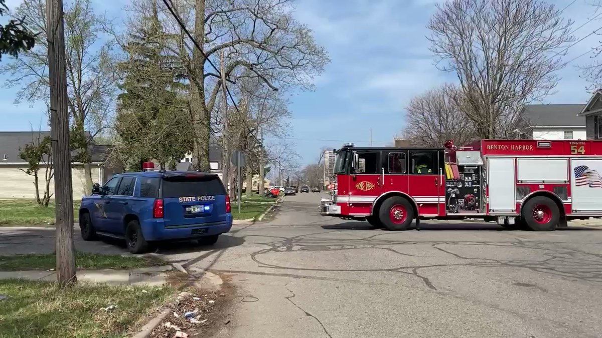 Several MI State Troopers on scene after a shooting near the corner of Brunson Ave and Dr Daniel Cook in Benton Harbor. It's unclear if anyone is still inside the home where it happened. Police have yet to go inside.  The shooting victim is expected to be okay