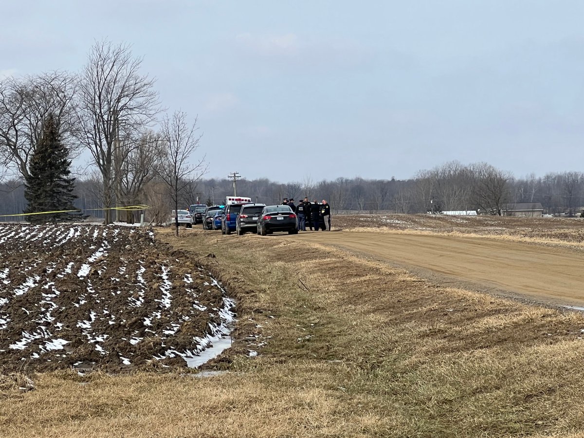 Our first look at the scene of the officer-involved shooting in Lapeer County.