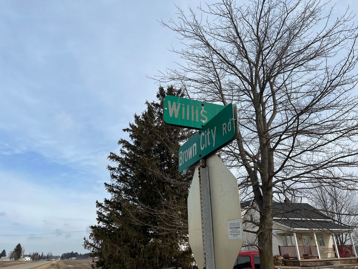 Our first look at the scene of the officer-involved shooting in Lapeer County.