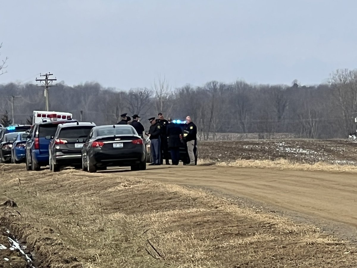 Scene right now in Brown City.  Michigan State Police say this was an officer involved shooting. According to police they went to the residence to serve a felony warrant