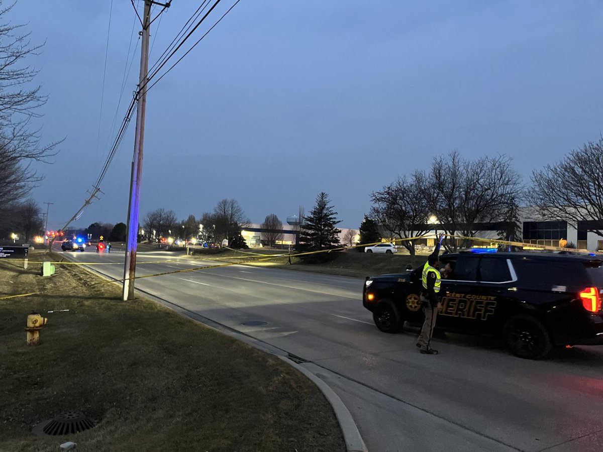 Authorities say a Kent County deputy was involved in a shooting while investigating a crash near Grand Rapids early this morning.