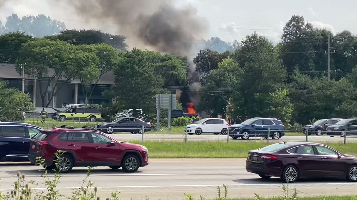 Airplane crashed into what appears to be an apartment building near the Willow Run Airport during an Air Show. Initial information suggests it crashed  off I-94 Service Road and Beck Road in MichiganWillow Run Air Show Crash