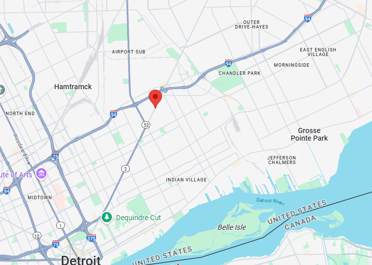 Dwelling Fire: Detroit Fire at Gratiot & Fischer with a working dwelling fire. Reports indicate a person is trapped inside the dwelling, along with 4 dogs. Engine 46 is stretched on a burning dwelling, Battalion Chief 6 has incident command