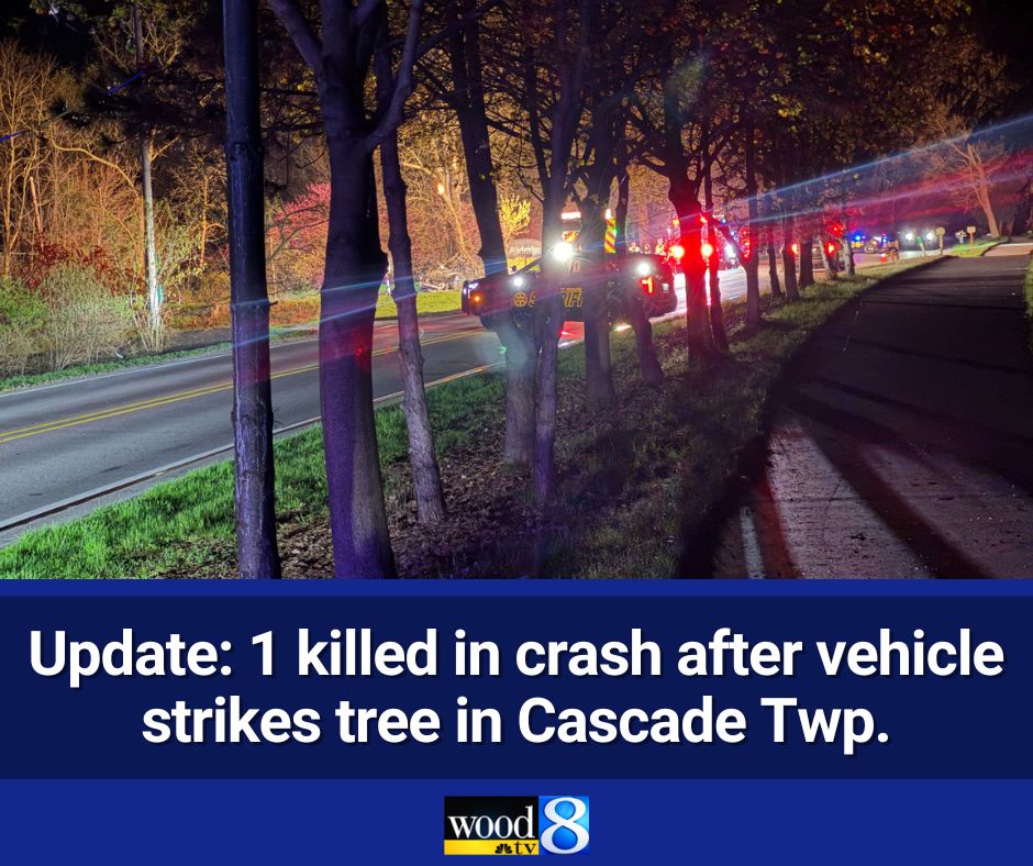 From Kent County Sheriff's Office: 1 person has died in last night's Cascade Township crash