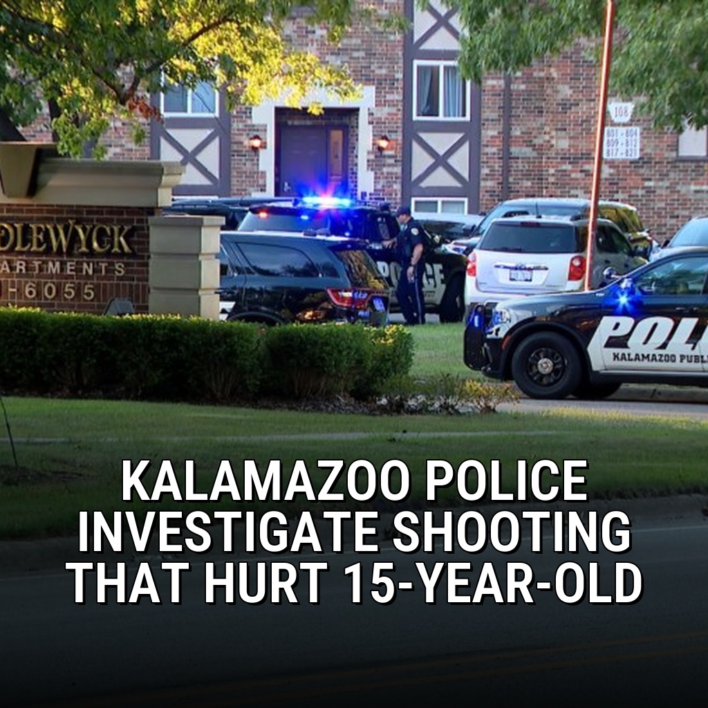Kalamazoo police are looking for a suspect who they say shot a 15-year-old Monday evening: